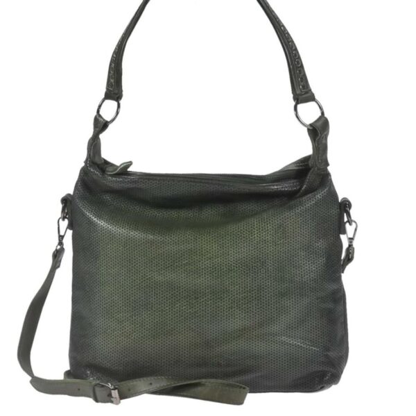 Umhängetasche Leder 33x29cm "Isa" grün Berba 875-568