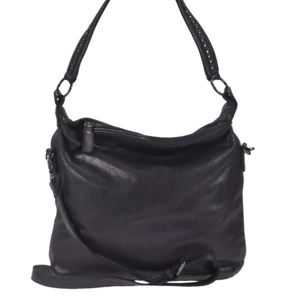 Umhängetasche Leder 33x29cm "Isa" schwarz Berba 875-568