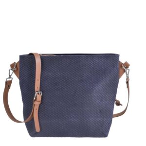Umhängetasche Leder 33x27cm "Yara" blau Berba 855-230