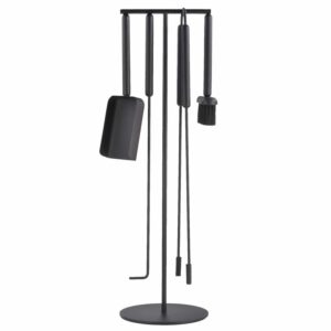 Kamingarnitur 5tlg freistehend "Ashi" schwarz Blomus 66154