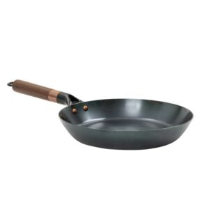 Barebones Camping Pfanne 24cm "Steel Skillet" Vintage Retro Design mit Holzgriff
