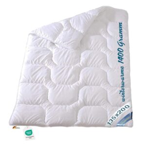 Extra warme Winter Bettdecke Duo Steppbett Baumwollbezug 135x200 95°