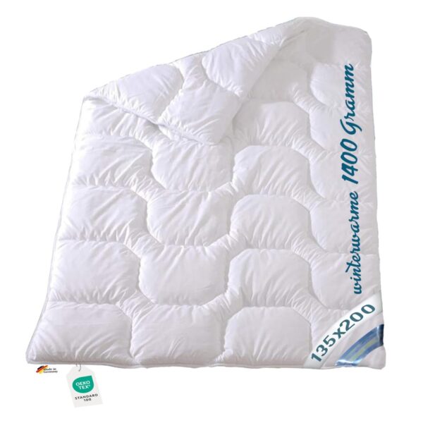 Extra warme Winter Bettdecke Duo Steppbett Baumwollbezug 135x200 95°