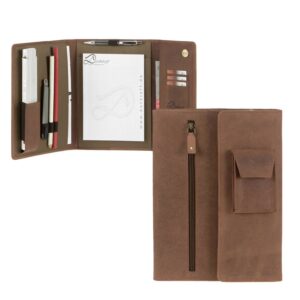 Handwerkermappe Leder A5 "Hunter" antikbraun Dethloff D0148812002-S