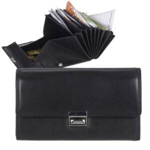 Kellnerportemonnaie Leder schwarz mit Reißverschlussfach "Eco" Esquire 5001-90-00