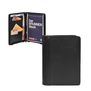 Schreibmappe Leder A5 mit Reißverschluss "Business" schwarz Esquire 6413-33-00