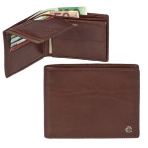 Geldbörse Leder 12x9cm "Toscana" coffee Esquire 2282-48-08