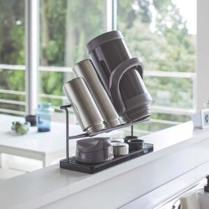 Flaschen-Trockengestell 32x17x12cm "Tower" schwarz Yamazaki Home 5410