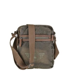 Umhängetasche Canvas 22x30cm "Aviator" khaki Greenburry 5903-30