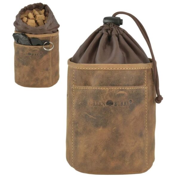 Leckerlibeutel Leder "Vintage Dogs" Greenburry 1601-25