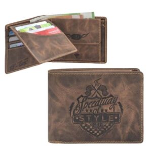 Portemonnaie Leder 12x9cm Daytona "Racing Collection" antikbraun | Greenburry.de
