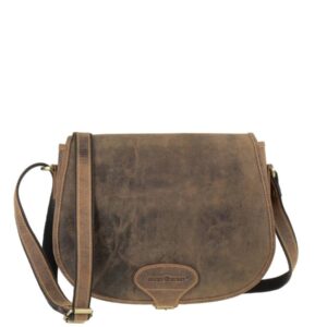 Jagdtasche Leder 30x25cm "Vintage" antikbraun Greenburry 1638-25