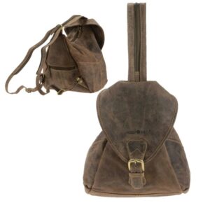 Rucksack Leder 24x27cm "Vintage" antikbraun Greenburry 1716-25