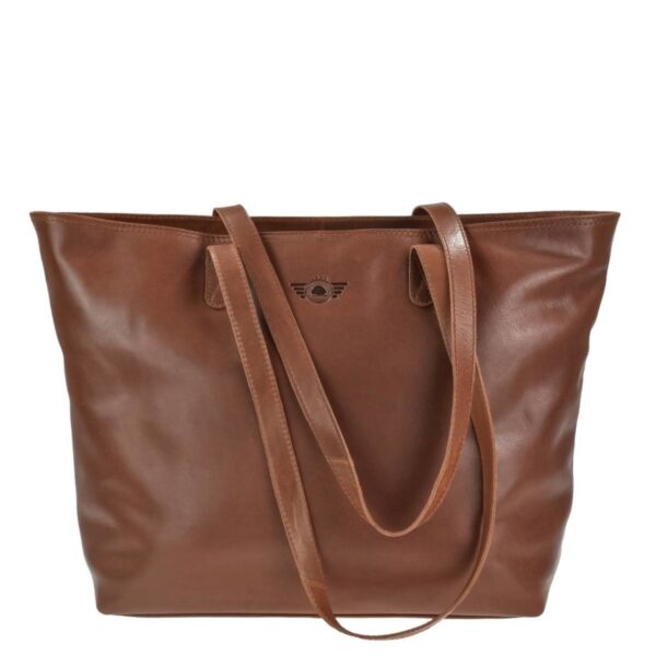 Shopper Leder 47x31cm Schultertasche Damen Tasche "Waxy Vintage"