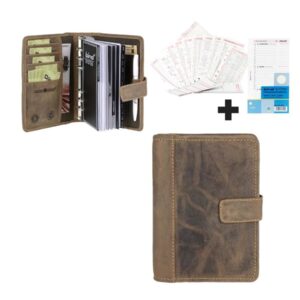 Terminplaner Leder A6 14x19cm "Vintage" antikbraun 1787B-25 Greenburry