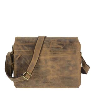 Greenburry Umhängetasche Herren Leder VINTAGE antikbraun 1766-25