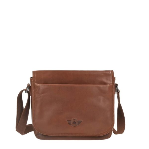 Umhängetasche Leder 26x20cm Damen Schultertasche "Waxy Vintage"