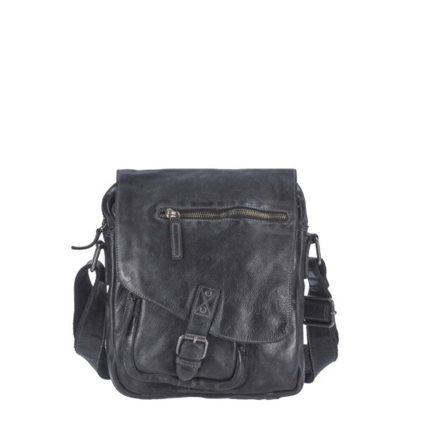 Greenburry Umhängetasche Vintage Washed 25x28cm anthrazite