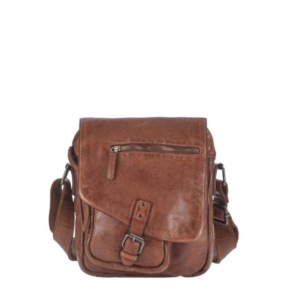 Greenburry Umhängetasche Vintage Washed 25x28cm chestnut