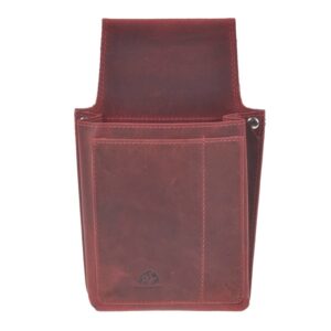 Kellnertasche Leder 14x22cm "Vintage" antikrot Greenburry 1786A-26