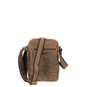 Umhängetasche Leder 21x25cm "Vintage" antikbraun Greenburry 1832M-25