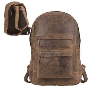 Rucksack Leder 30x45cm "Vintage" antikbraun Greenburry 1691-25