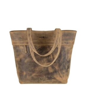 Shopper Leder 39x31cm "Vintage" antikbraun Greenburry 1628-25