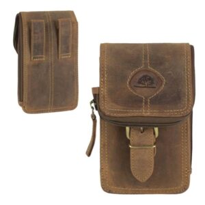 Gürteltasche Leder XL 10x17cm "Vntage" antikbraun Greenburry 326M-25
