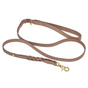 Hundeleine Leder braun 155cm "Stockholm" | Denjo Dogs