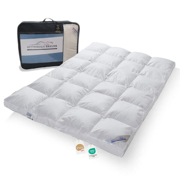 Polarwarm Hochsteg Daunenbett 100% neue Daunen Klasse1 1040g 135x200
