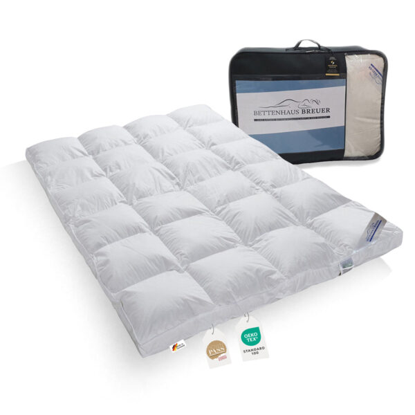 Super warme 100% Winter Hochsteg Daunen Bettdecke 1550g Daunen 155x220