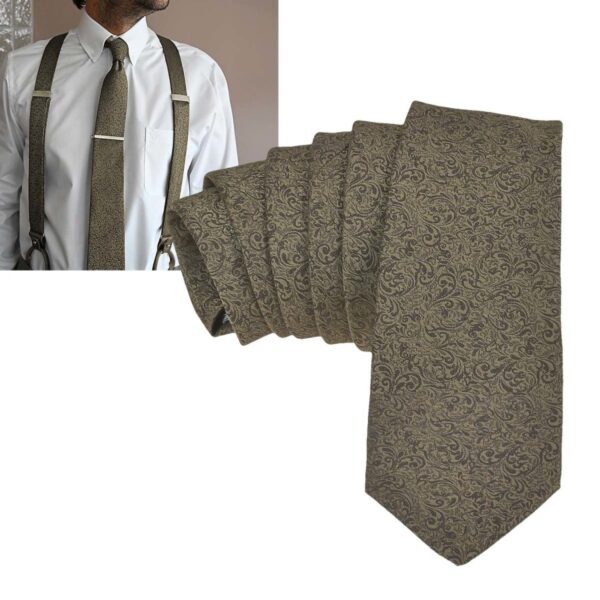 Sir Redman Krawatte "Bart Barocco" 7cm taupe