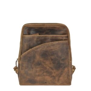 Greenburry Rucksack Leder 28x34cm "Vintage" antikbraun