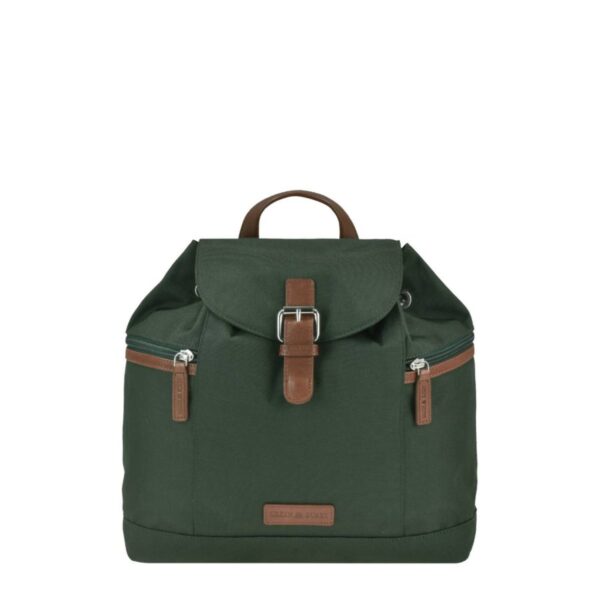 Rucksack Nylon 32x28cm "Heidi" grün