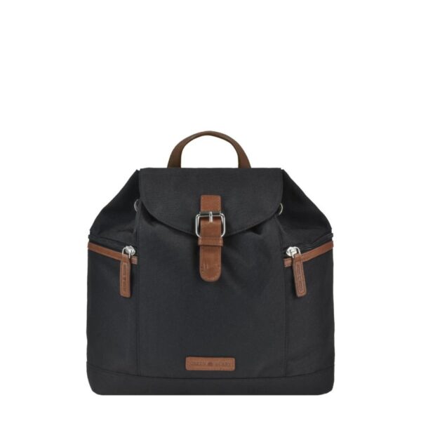 Rucksack Nylon 32x28cm "Heidi" schwarz