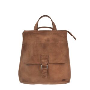 Rucksacktasche Leder 29x31cm "Jesse" cognac Bear Design