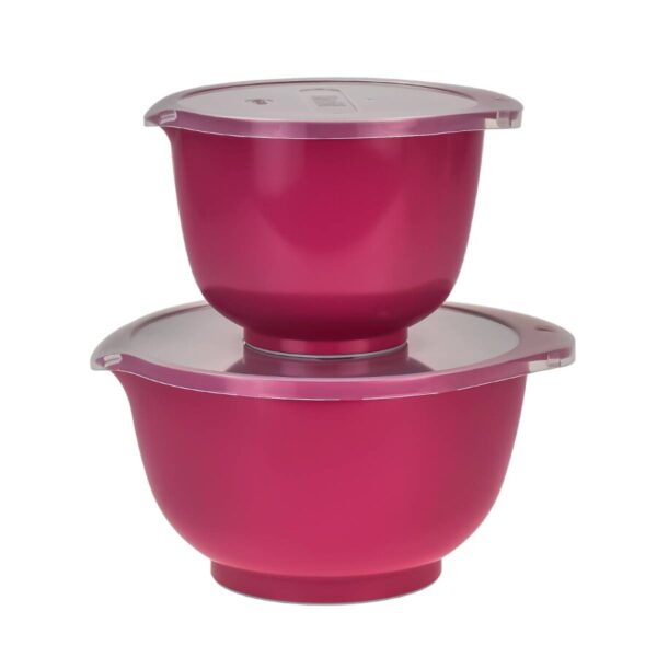 Rührschüssel Set 2tlg. "Margrethe" New dunkel pink (beetroot)