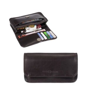 Gürteltasche Leder 18x10cm "Classic Premium" dunkelbraun 2622-13 Ruitertassen