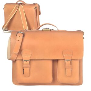 Aktentasche Leder 40x30cm 2 Fächer und Rückengurte "Classic Satchel" natur 2237-10 Ruitertassen