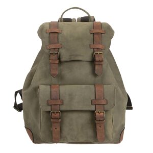 Rucksack Leder 30x40cm "Leisure" khaki ranger Ruitertassen 4516-75