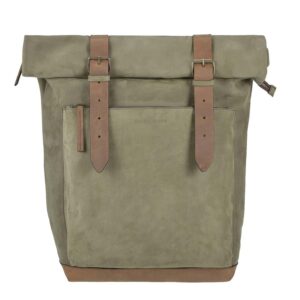 Rucksack Leder 30x41cm Rolltop "Leisure" khaki ranger Ruitertassen 4054-75