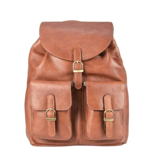 Rucksack Leder 30x40cm "Soft" cognac braun 4027-77 Ruitertassen