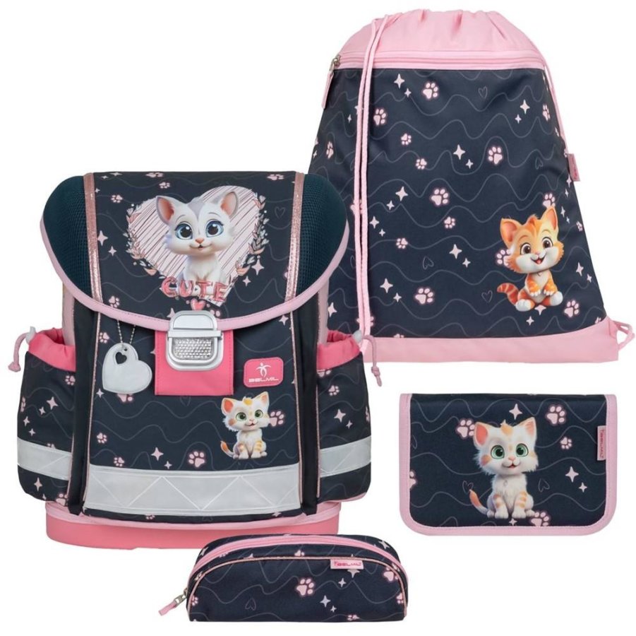 schulranzen set classy 4tlg cute kitten motiv kaetzchen