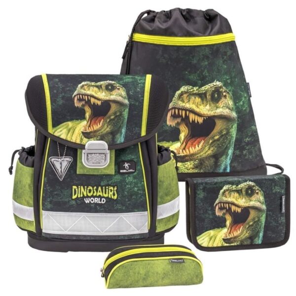 Belmil Schulranzen Set Jungen Beautiful Dinosaur World 2 (Motiv: Dinosaurier) "Classy", ab 1.Klasse Grundschule
