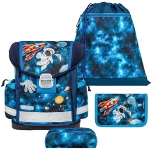 Belmil Schulranzen Set Jungen Infinite Space (Motiv: Weltraum) "Classy", ab 1.Klasse Grundschule
