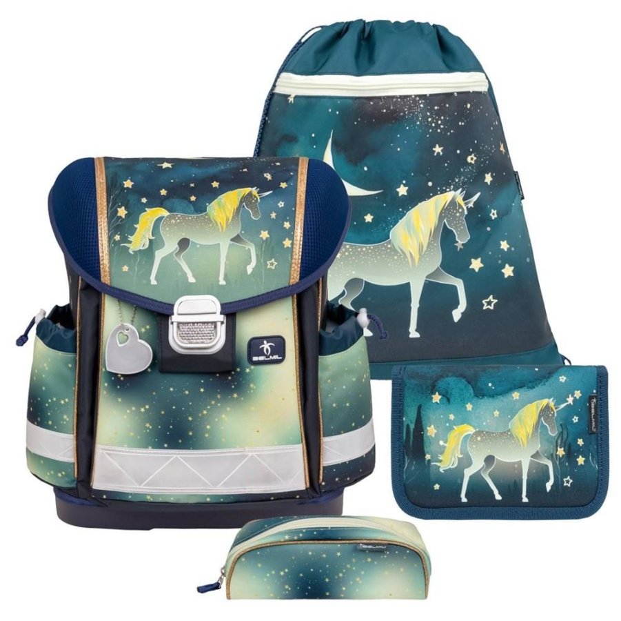 schulranzen set classy 4tlg sparkeling unicorn motiv einhorn