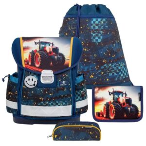Belmil Schulranzen Set Jungen Tractron (Motiv: Trekker) "Classy", ab 1.Klasse Grundschule