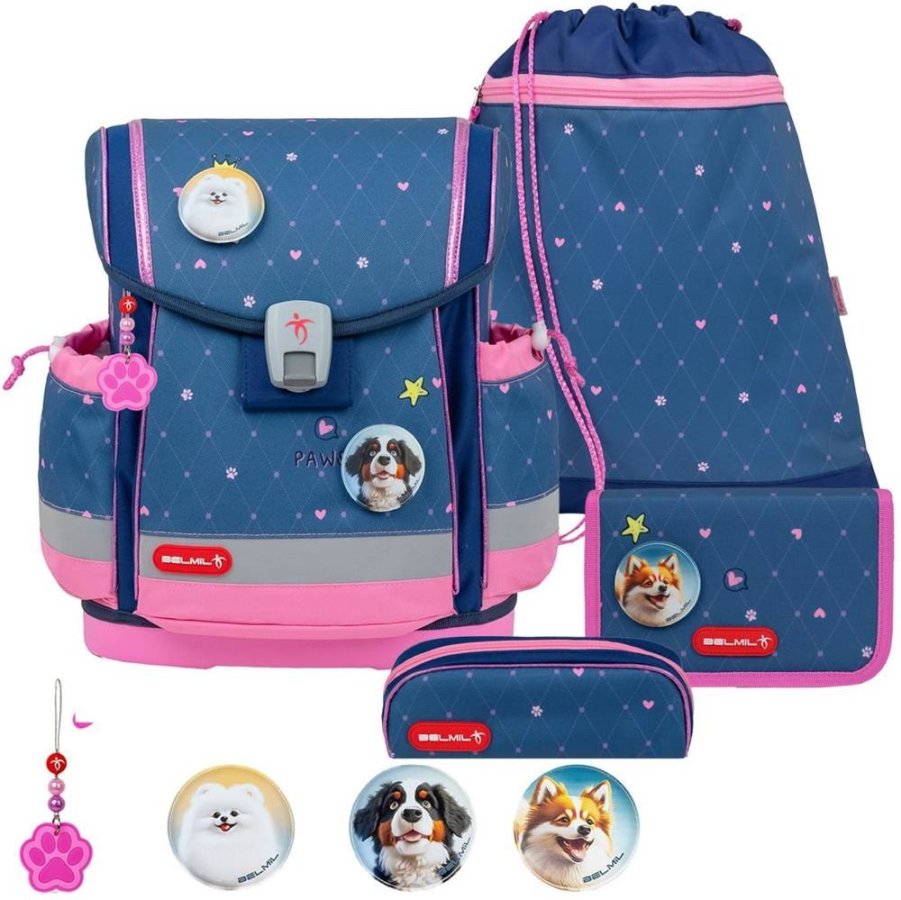 schulranzen set classy plus mit patch 5tlg hearts