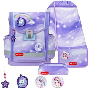 Schulranzen-Set CLASSY-PLUS mit PATCH 5tlg Over the Rainbow
