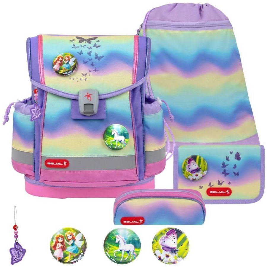 schulranzen set classy plus mit patch 5tlg rainbow ombre